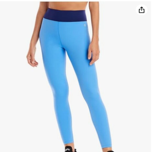 BANDIER ALL ACCESS Womens Blue Stretch Fitted High Compression  Leggings - Picture 1 of 7